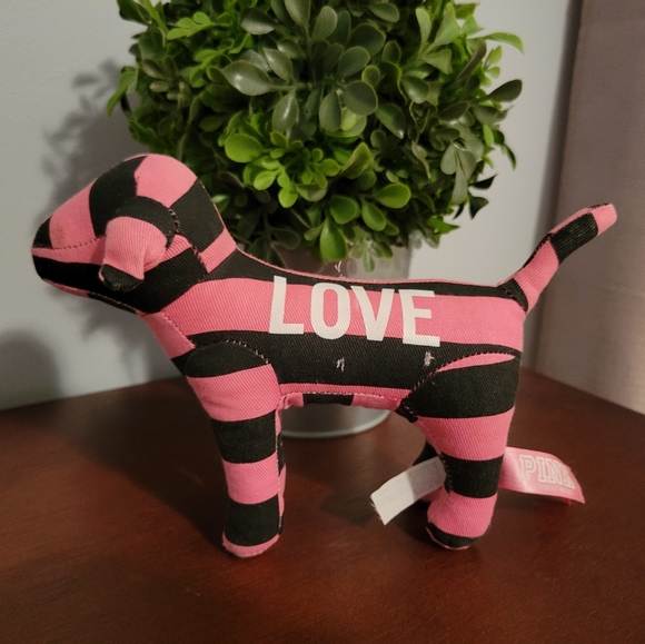 Iconic Victorias Secret VS Stuffed Pink Puppy - Picture 2 of 4